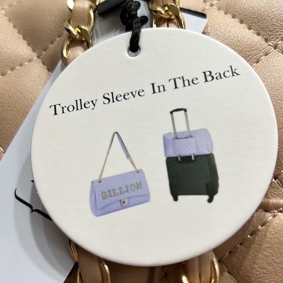 Billion Dollar Embellished Quilted traveling everyday large tote - Picture 15 of 17